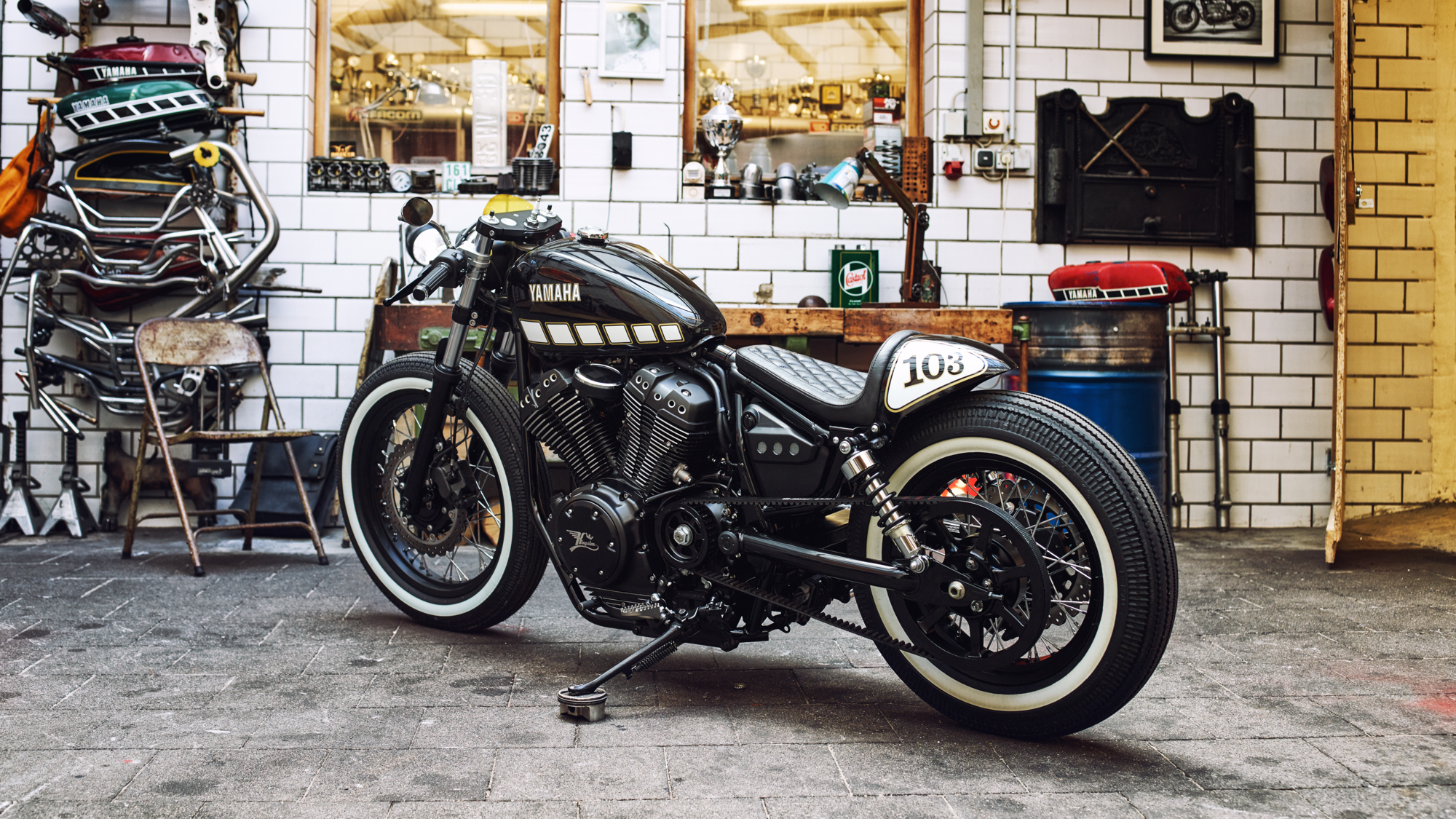 Yard Built XV950 The Face by Kingston Customs Yamaha Motor